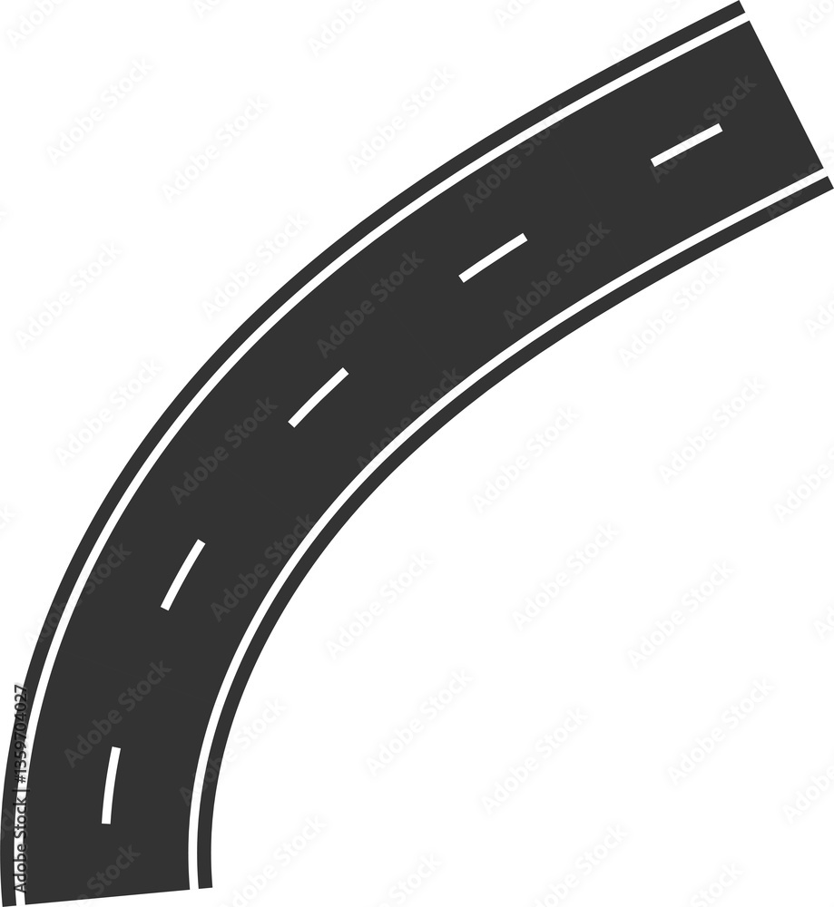 Fototapeta premium Street and road elements for city map, highway, traffic