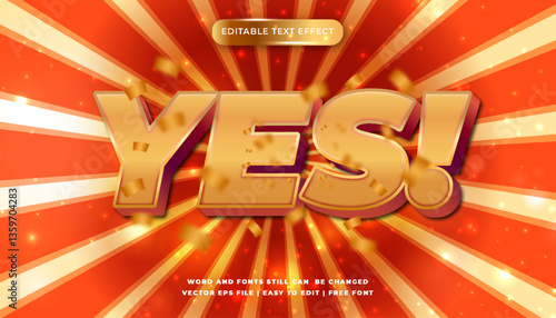 Yes! Editable Text Effect