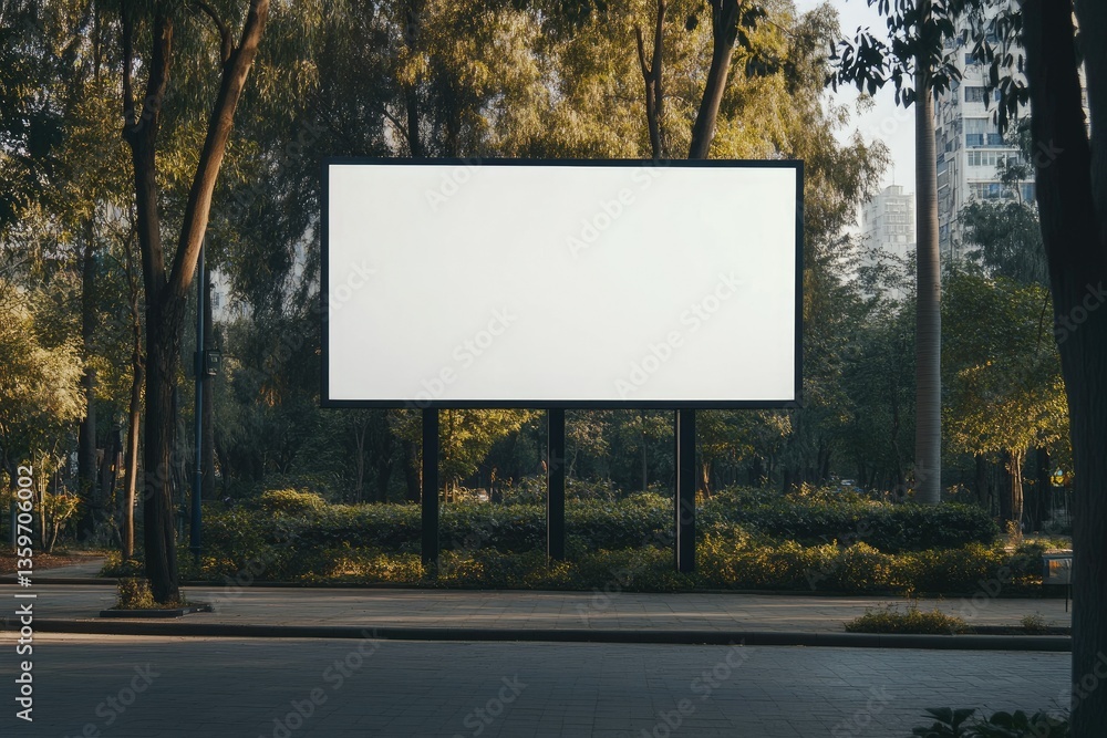 High Quality Image of Photo of a Blank Outdoor Billboard High Quality Image of Photo of a Blank Outdoor Billboard