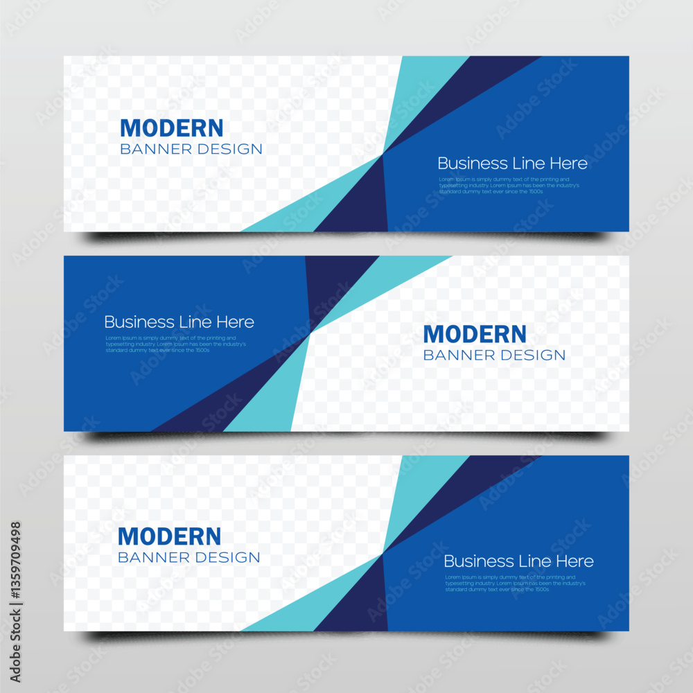 Set of abstract design banner template Set of abstract design banner template