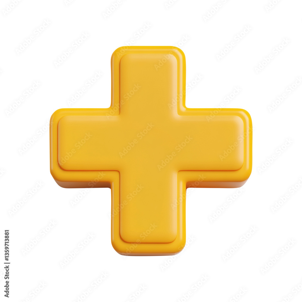 Fototapeta premium golden cross on white background