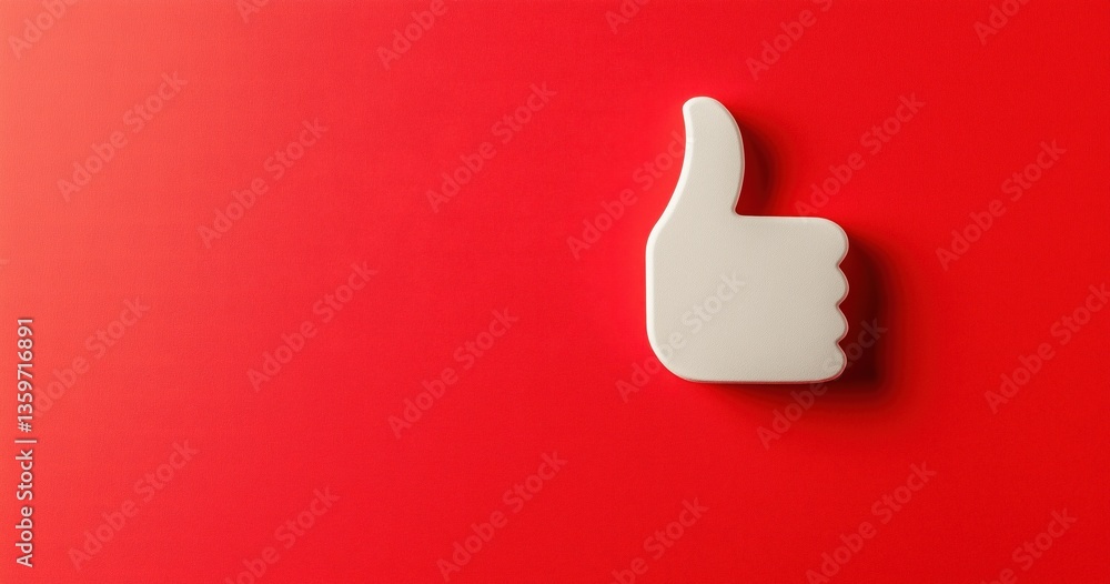 red background with thumbs up sign red background with thumbs up sign