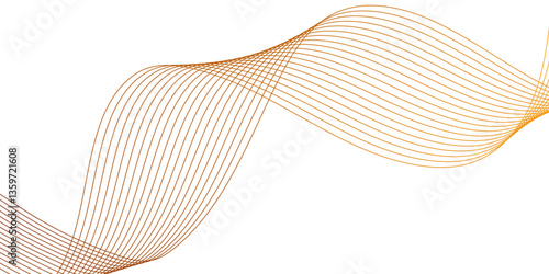 Abstract Gradient Wave Design – Minimalist Flowing Lines in Soft green. Modern colorful flowing wave lines and glowing moving lines. Wave modern stream transparent background