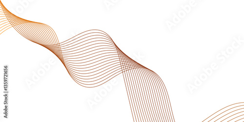 Abstract Gradient Wave Design – Minimalist Flowing Lines in Soft green. Modern colorful flowing wave lines and glowing moving lines. Wave modern stream transparent background
