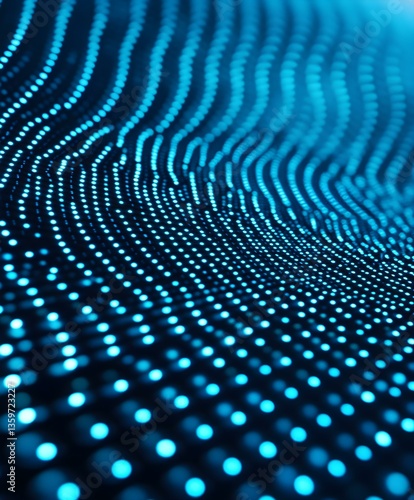 Wallpaper Mural Abstract Data Technology Background in cyan Colors Torontodigital.ca