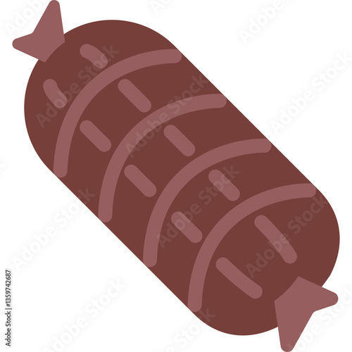 vector illustration of a ham