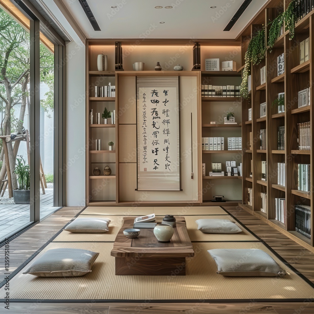 Tranquil Zen Reading Nook