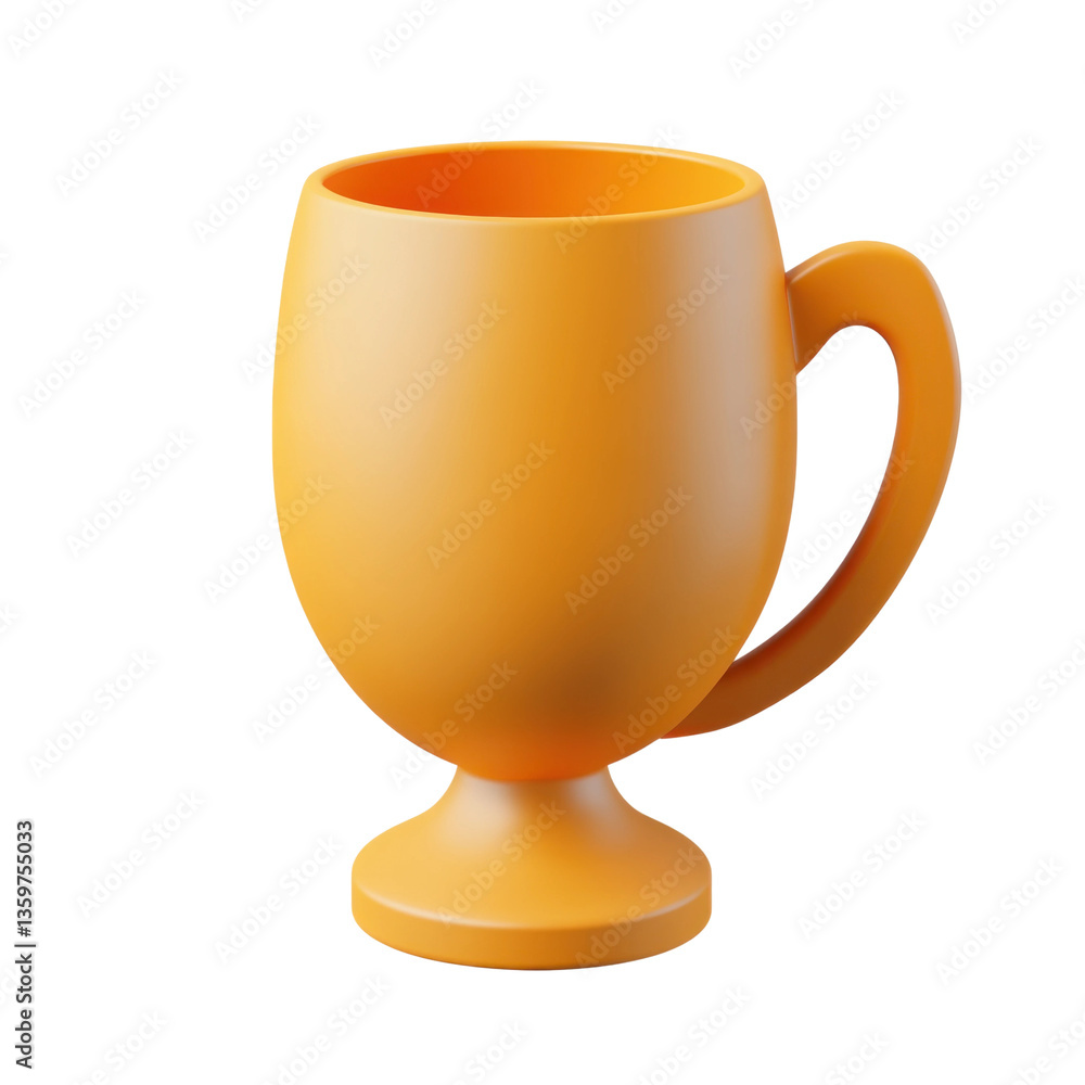 Yellow mug showcase minimalist product photography in studio Yellow mug showcase minimalist product photography in studio