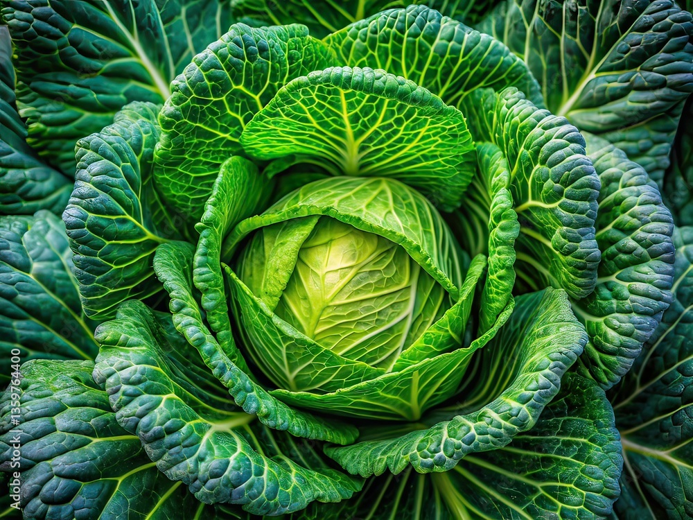 Obraz premium Cabbage 3 Documentary Style Photorealistic AI Art