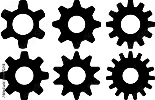 Gears on a white backgrounds