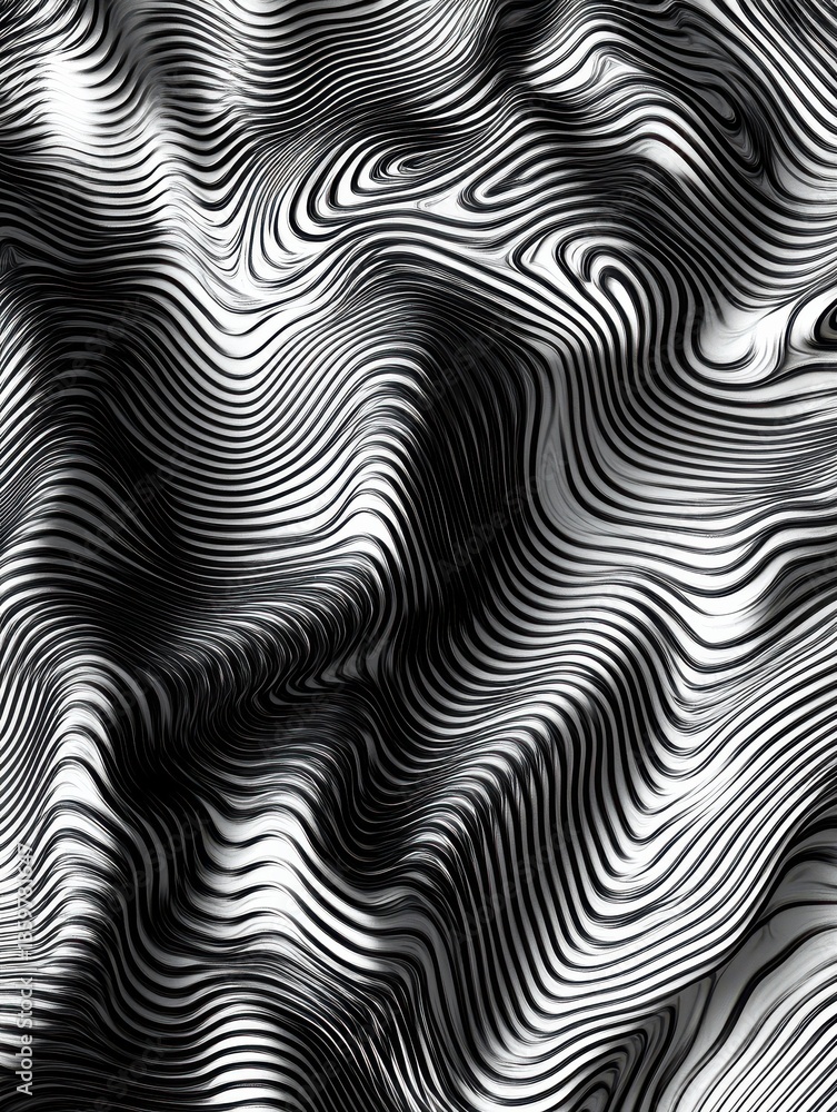 Abstract Topographic Lines Pattern Design Abstract Topographic Lines Pattern Design