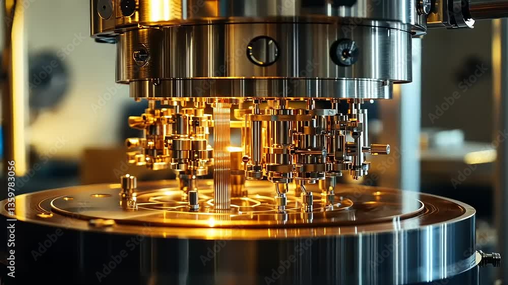 Industrial Machinery: Precision Engineering Close-up Industrial Machinery: Precision Engineering Close-up