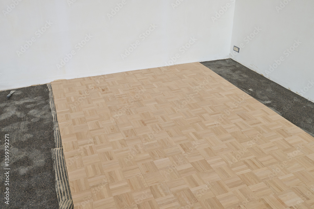 Laying oak vintage pattern parquet