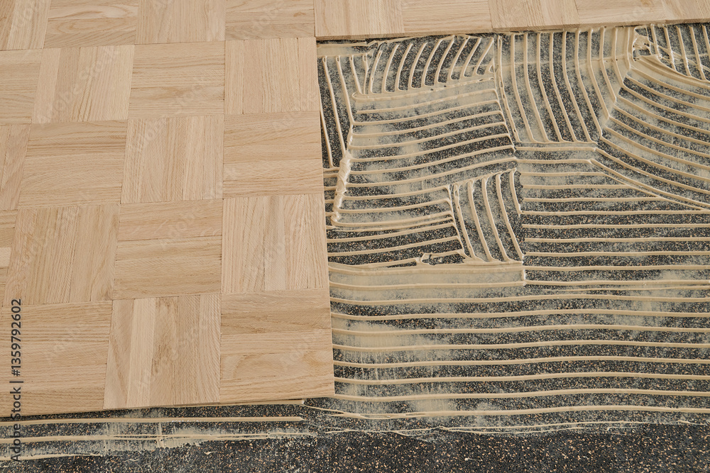 Laying oak vintage pattern parquet