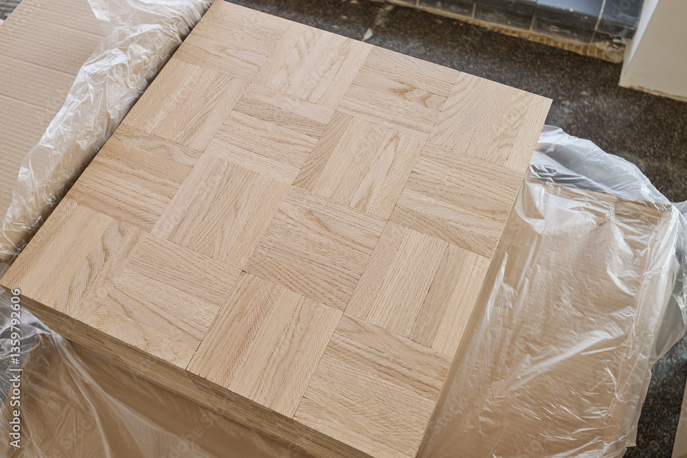 Laying oak vintage pattern parquet