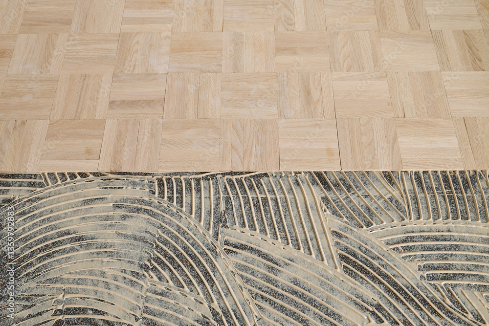 Laying oak vintage pattern parquet