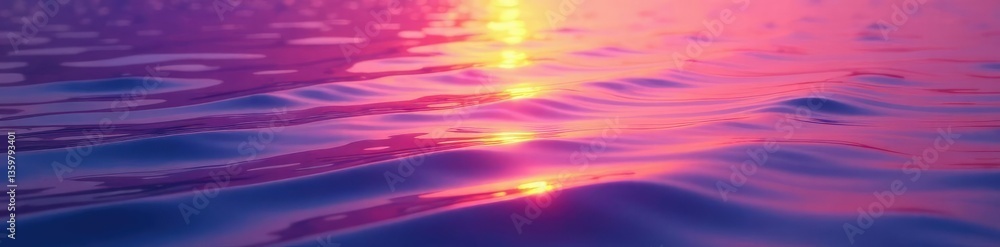 Water's surface at sunset with a subtle ripple, purple, peaceful, colors Water's surface at sunset with a subtle ripple, purple, peaceful, colors
