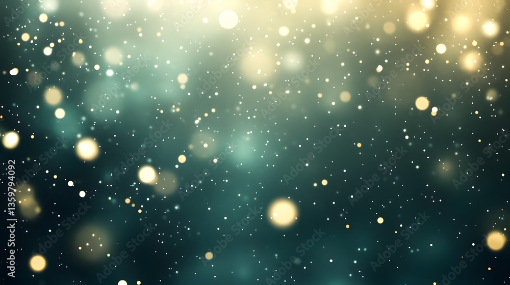 Abstract display of blurred light particles in a dark background Abstract display of blurred light particles in a dark background