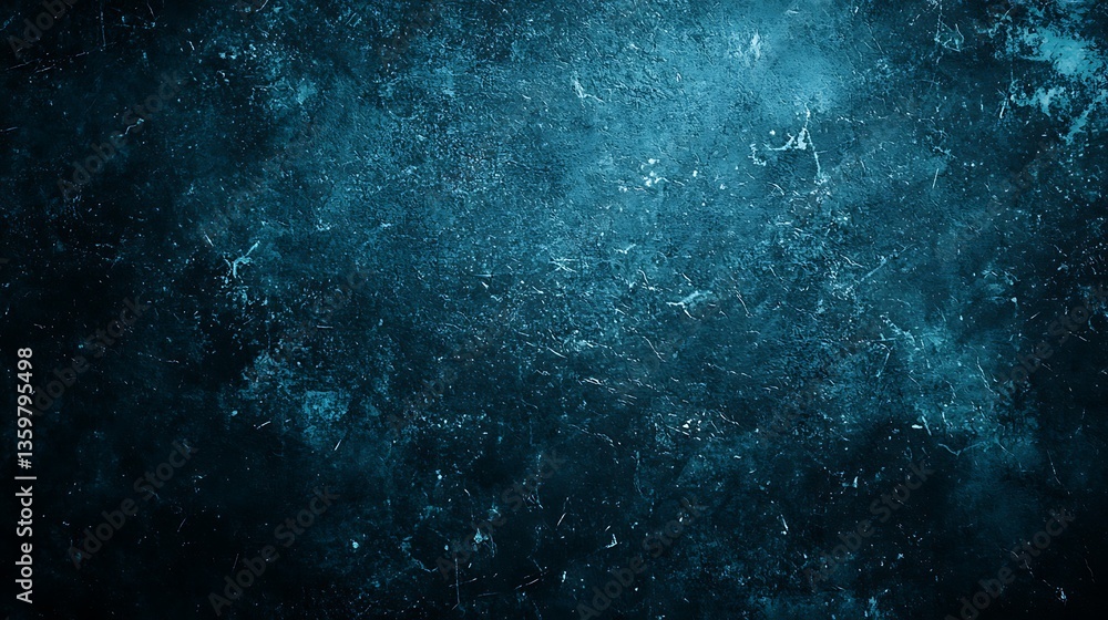 Obraz premium Dark teal surface texture with various markings