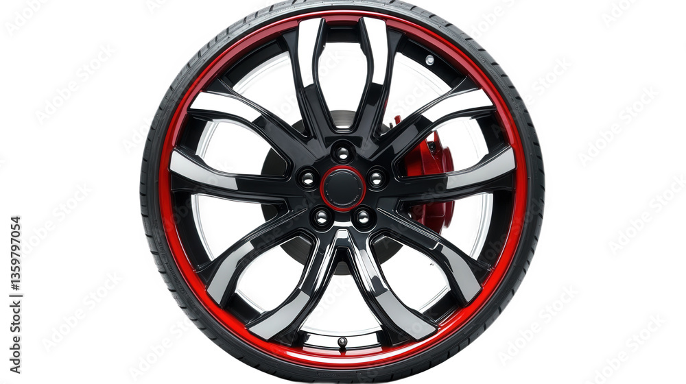 Obraz premium Modern Automotive Alloy Wheel Design