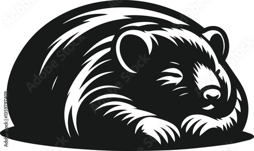 vector image of a wombat