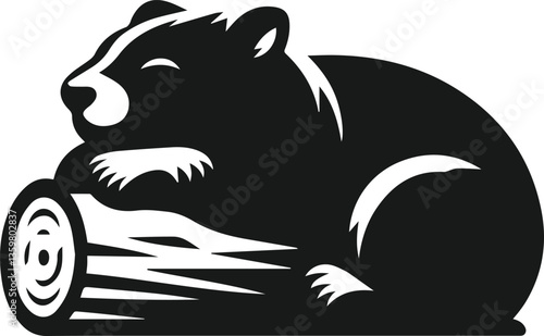 vector illustration of a wombat