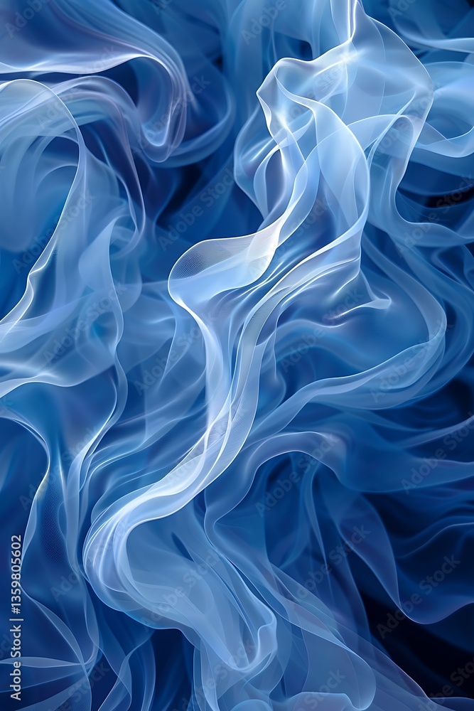 Obraz premium 3d abstract water wave blue background wallpaper design