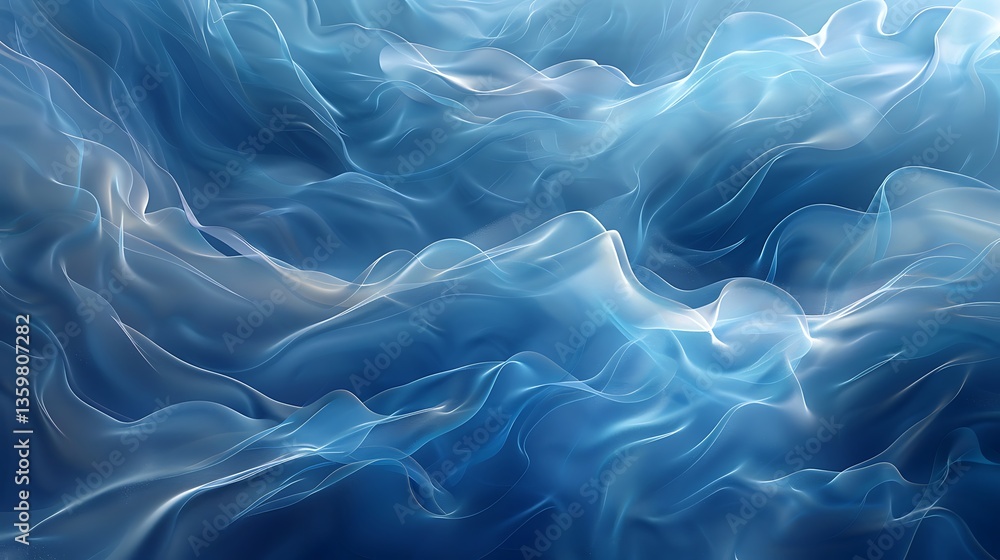 Obraz premium 3d abstract water wave blue background wallpaper design