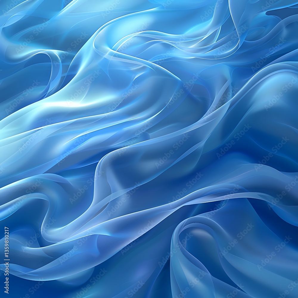 Fototapeta premium 3d abstract water wave blue background wallpaper design