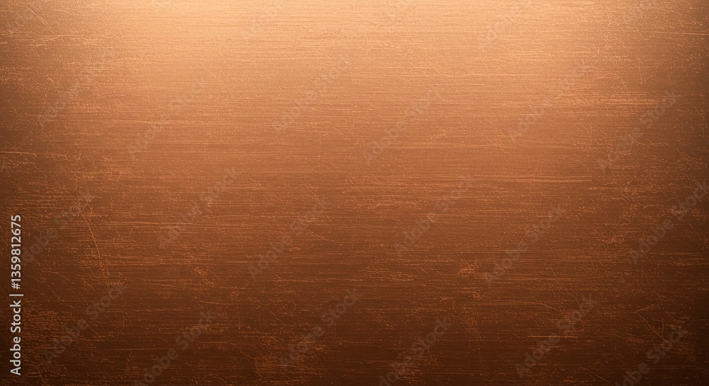 Fototapeta premium A High–Resolution Digital Artwork of an Antique Copper Surface With a Worn, Yet Distinct Grainy Texture