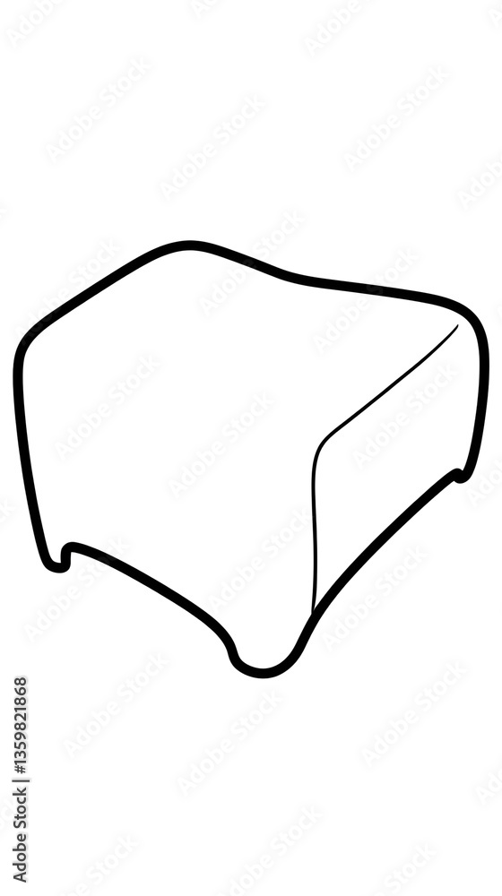 Geometric Minimalist Illustration Linear Cube Shape White Line on Black Geometric Minimalist Illustration Linear Cube Shape White Line on Black