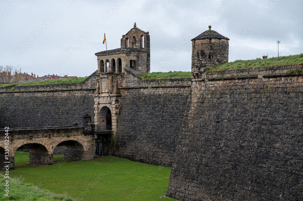 Obraz premium Beautiful Ciudadela of Jaca in northern Spain