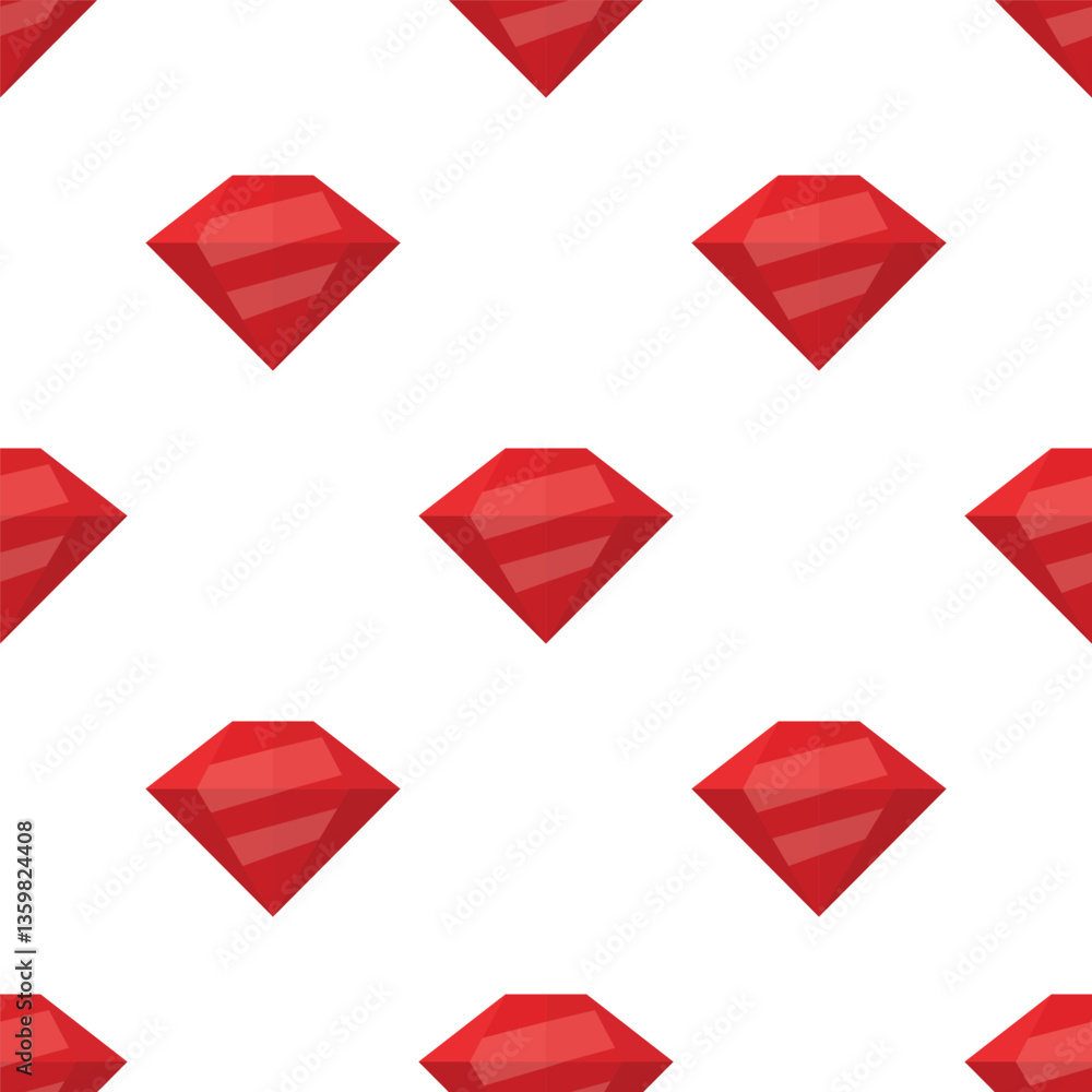 Seamless Red Diamond Pattern. Flat Cartoon Vector Luxury Gemstone Background. Shiny Ruby Crystal Texture, Repeating Precious Stone Design. Jewelry Decor, Red Diamond Wallpaper. Shiny Diamond Pattern Seamless Red Diamond Pattern. Flat Cartoon Vector Luxury Gemstone Background. Shiny Ruby Crystal Texture, Repeating Precious Stone Design. Jewelry Decor, Red Diamond Wallpaper. Shiny Diamond Pattern