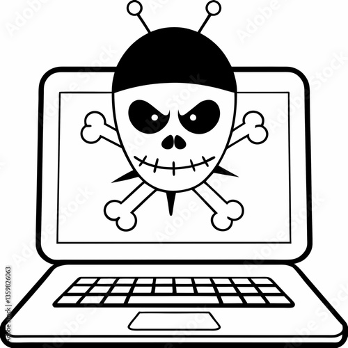 Malware Virus Illustration