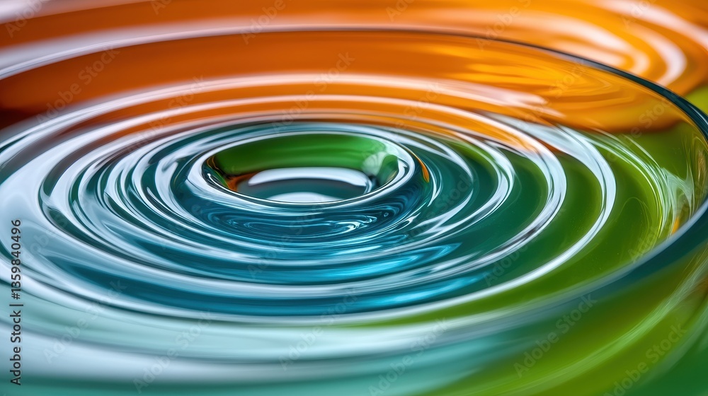 Colorful liquid ripples, abstract background, close-up view, design element Colorful liquid ripples, abstract background, close-up view, design element