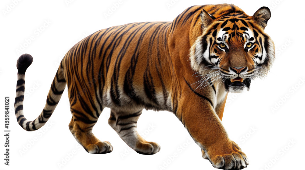 Obraz premium Majestic Bengal Tiger in Action
