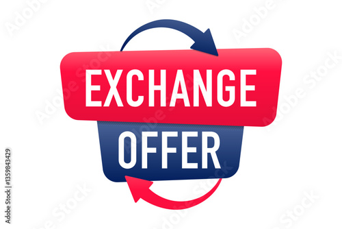 Flash exchange offer background. Design for business promotion. Vector illustration