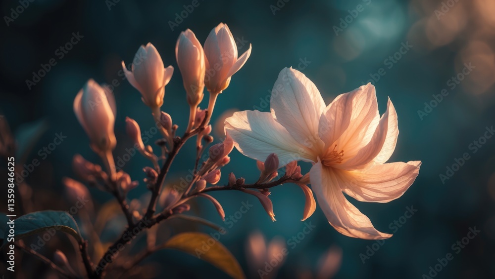Fototapeta premium An illustration of a plant's blossom.