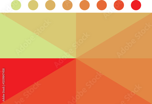 abstract background gradient color moon green to red, wallpaper, banner