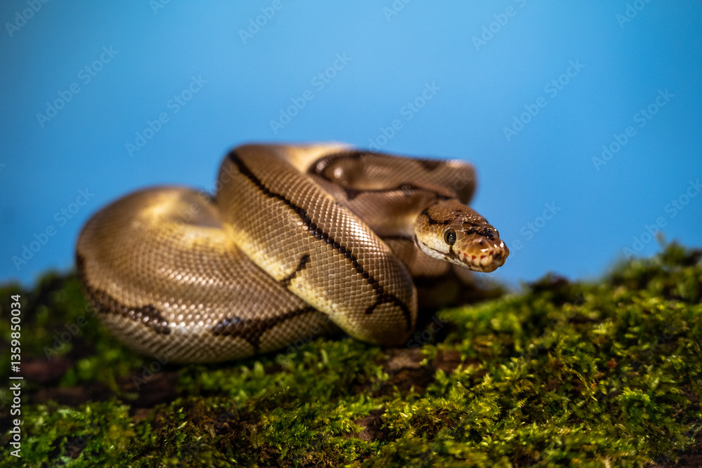 Obraz premium royal python snake indoors