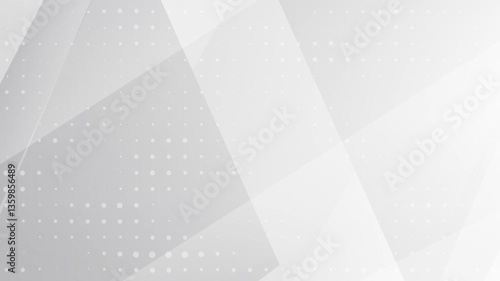 Abstract geometric illustration featuring patterns and light gray shapes.