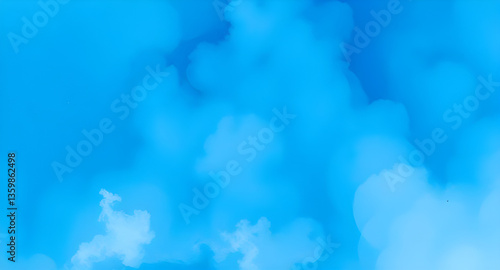A light blue sky with soft cloud like formations