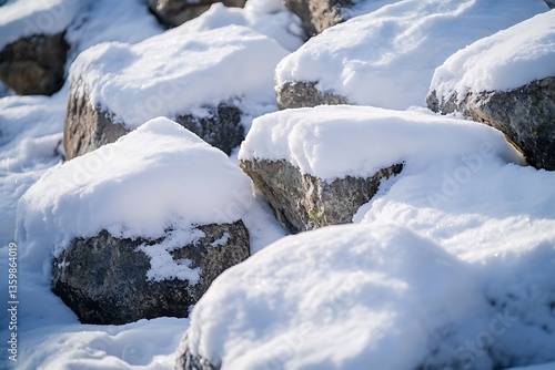 Wallpaper Mural Chilled stones in frost  
 Torontodigital.ca