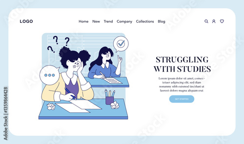Negletful Parenting Style. Flat Vector Illustration