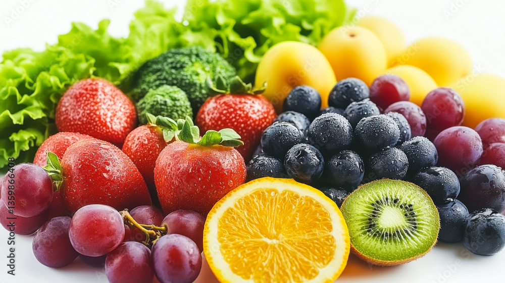 Fresh vegetables and fruits Fresh vegetables and fruits