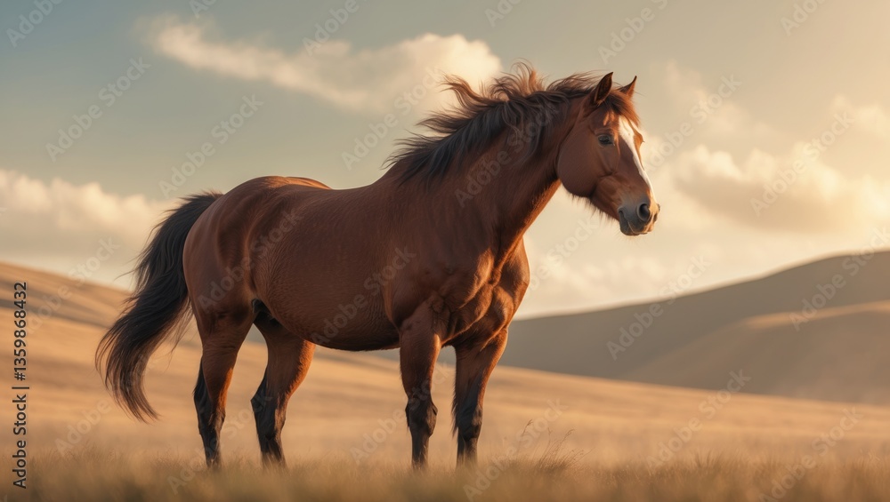 Obraz premium Wild horse idea