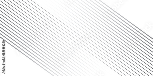 Diagonal striped illustration. Repeated black lines on white background. Surface pattern design with linear ornament. Disco lights motif. Stripes wallpaper. Digital paper for web designing. Vector art