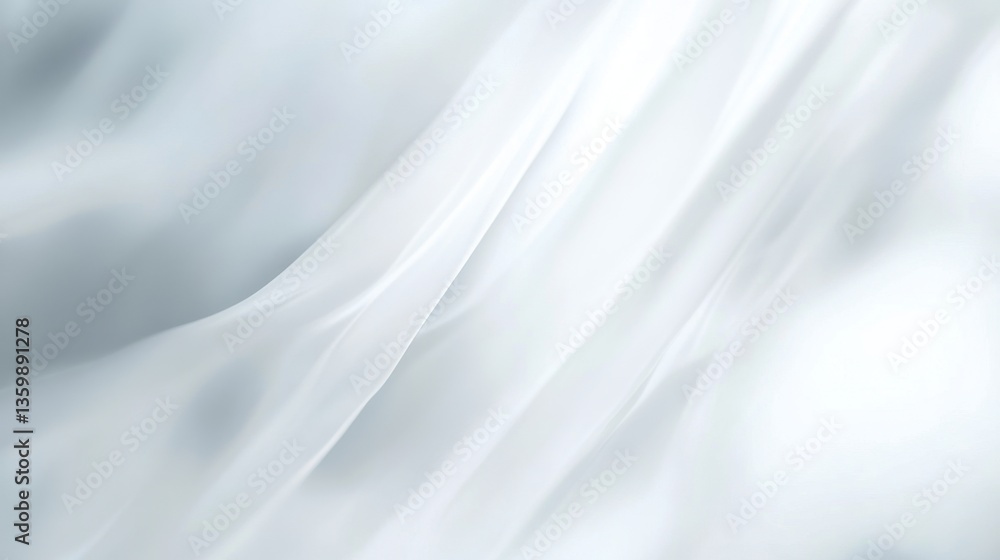 Obraz premium Soft Blue Silk with Gentle Drapes