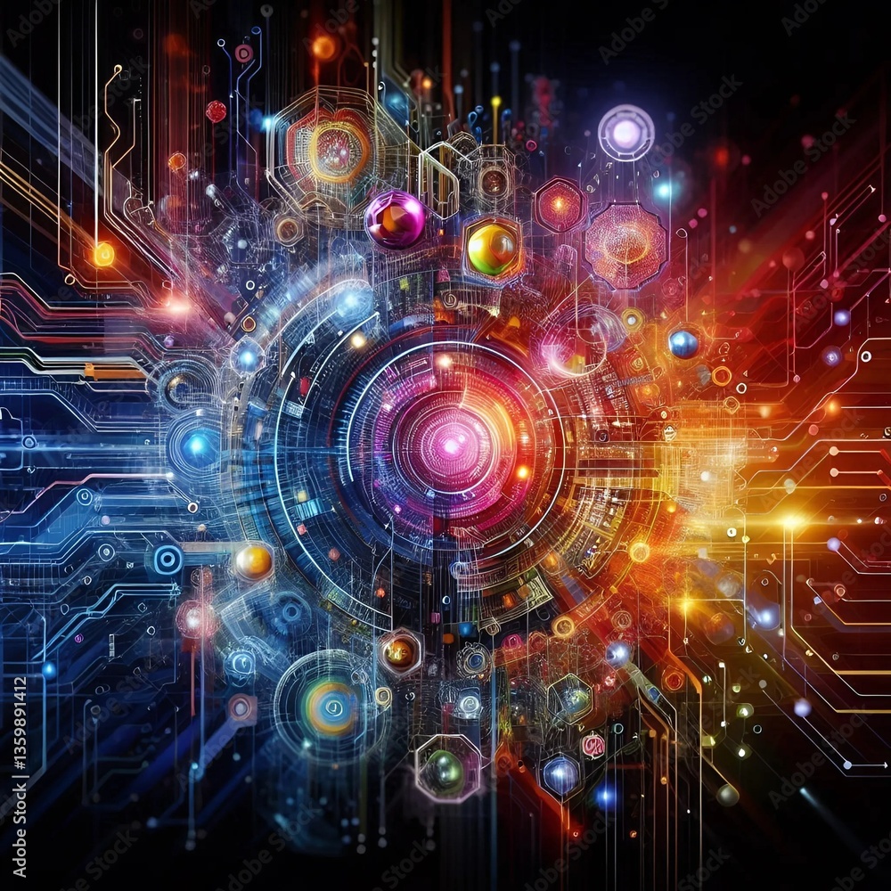 Obraz premium Advancing AI and IoT Integration: Revolutionizing Smart Technologies for Future Innovation 