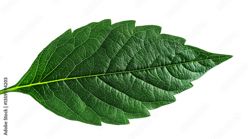 Obraz premium Close-up of a Lush Green Leaf